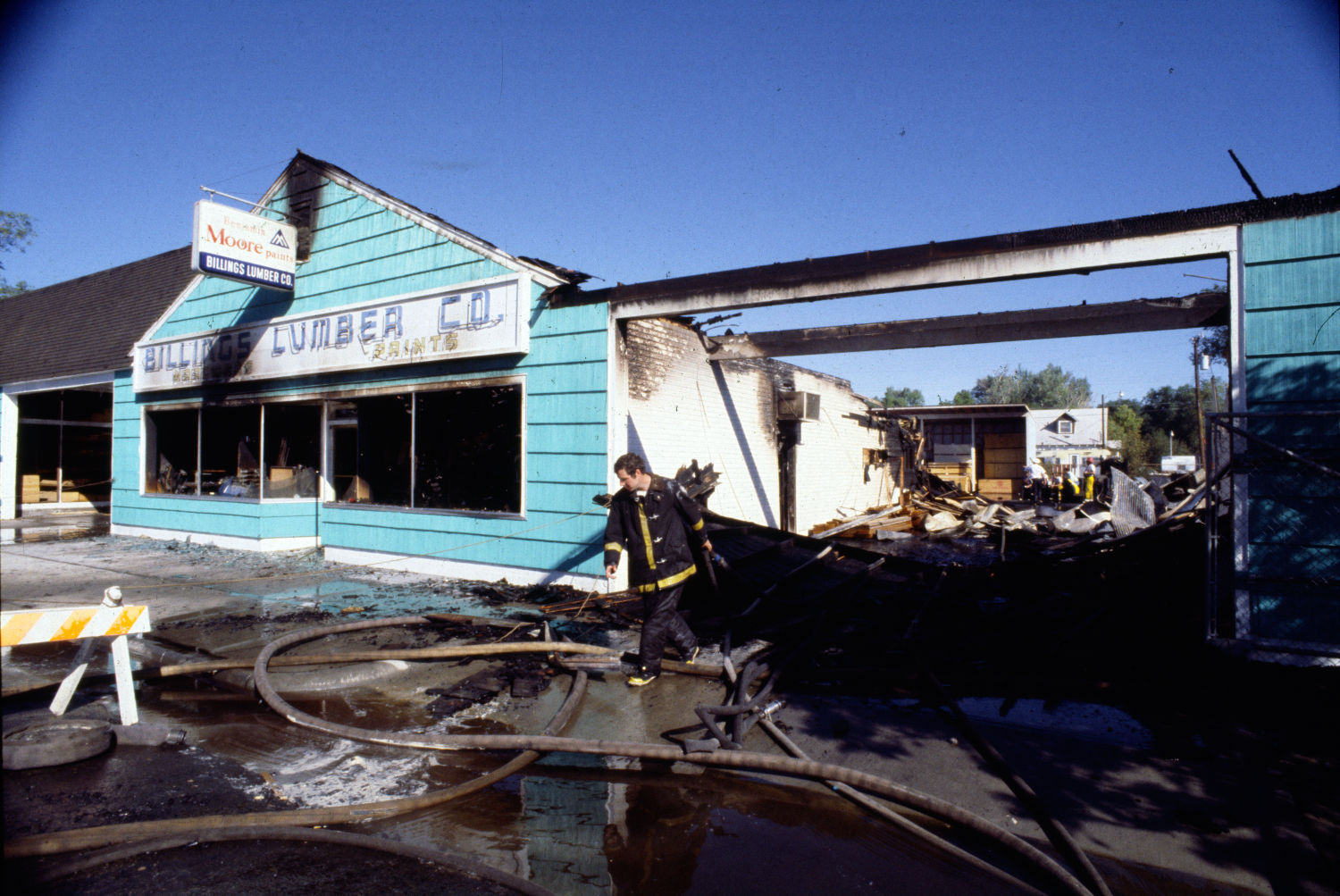 Billings Lumber Co. fire, September 5, 1979